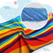 Extra Large Striped Beach Towel - Ultra-Soft Microfiber, Quick-Dry & Sand-Free, Perfect for Travel, Yoga, Camping & Swimming - Machine Washable, Beach Towel