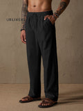 Casual Loose Fit Cotton Linen Straight Pants
