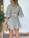 Open Back Lace Crochet Romper Dress