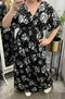 💘Rose printed maxi dress🌈Free Shipping