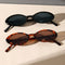 Sleek Oval Sunglasses