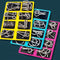 Metal puzzle ring eight-piece blue version brain teasers