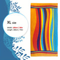 Extra Large Striped Beach Towel - Ultra-Soft Microfiber, Quick-Dry & Sand-Free, Perfect for Travel, Yoga, Camping & Swimming - Machine Washable, Beach Towel