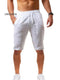 Men's Cotton and Linen Breathable Ninth Pants