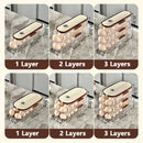 Clear Kitchen Egg Organizer for Refrigerator Side Door